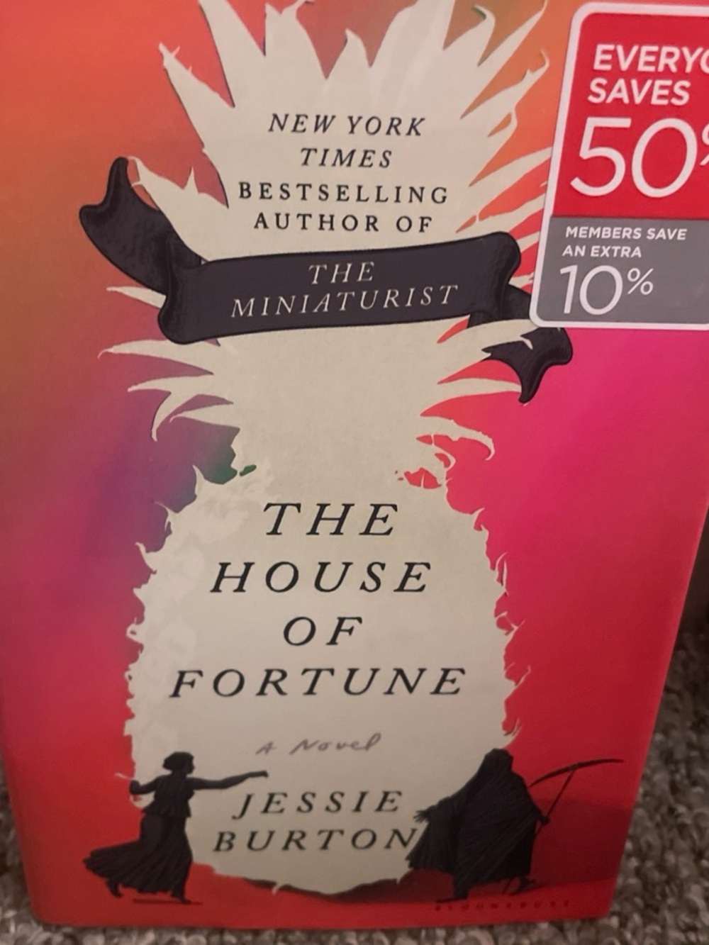 The House of Fortune Art Print - Pink & Orange Gradient
